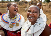 giggling Maasai Ladies